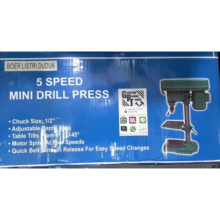 Terlariss  Mesin Bor Duduk 13Mm Termurah 