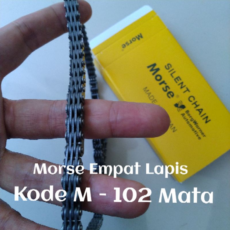 Rantai Keteng Tiger Tebal Empat Lapis Morse Japan Kode M 102 Mata