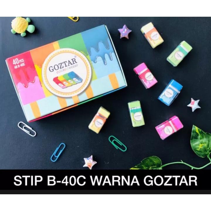 

GOZTAR STIP / SETIP / PENGHAPUS / ERASER KECIL ANEKA WARNA ISI 1