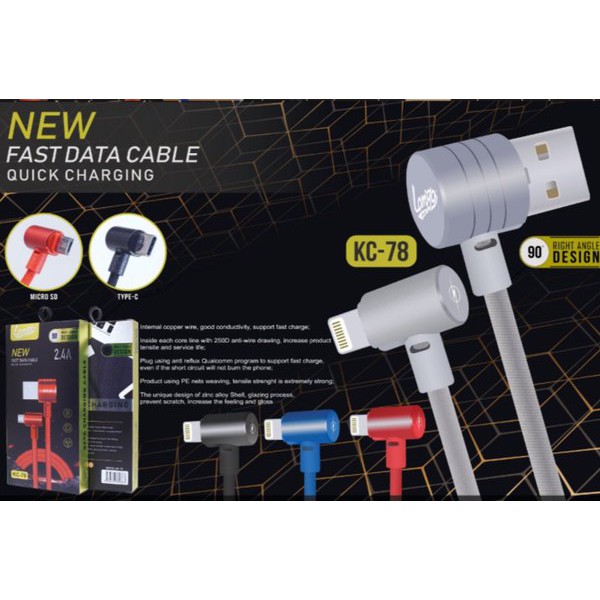 Promo KABEL DATA LAMIGO TYPE KC 78 TYPE C GAMING GAMERS FAST