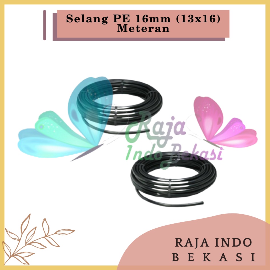 Selang Meteran 16mm Pe Kwalitas Bagus Fertigasi Irigasi Hidroponik 16 Mm