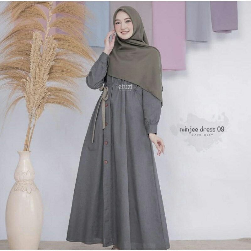 MIN JEE/terbaru/terlaris/pakaian wanita/gamis wanita/gamis kekinian/