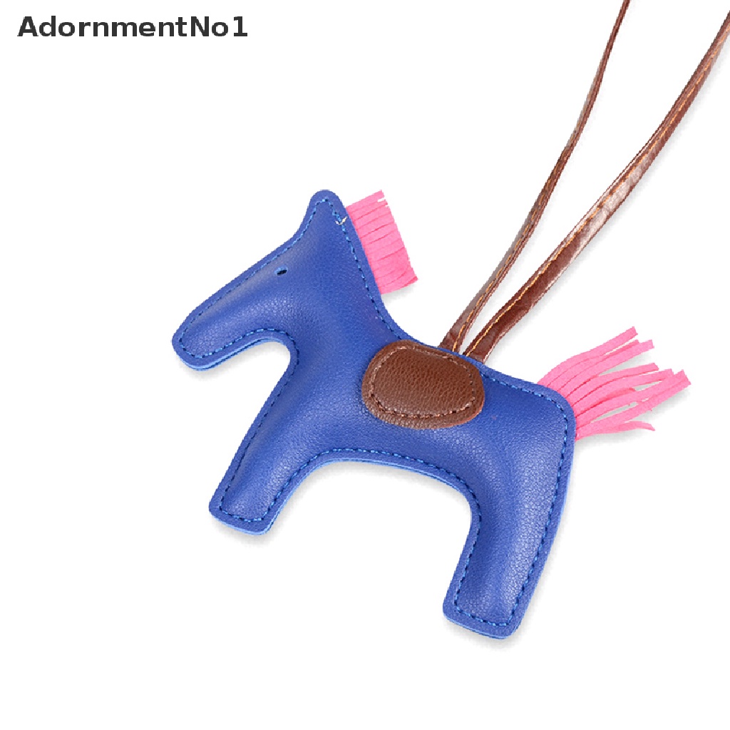 [AdornmentNo1] Fashion Jewelry Famous Luxury Handmade PU Leather Horse Keychain Animal Keychain [new]