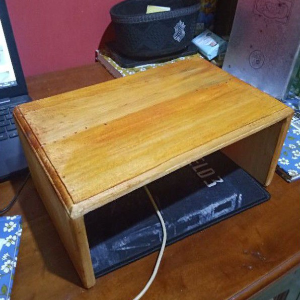dingklik kayu warna / bangku kayu / dingklik pendek / jongkok kayu / bangku pendek / dingklik mini