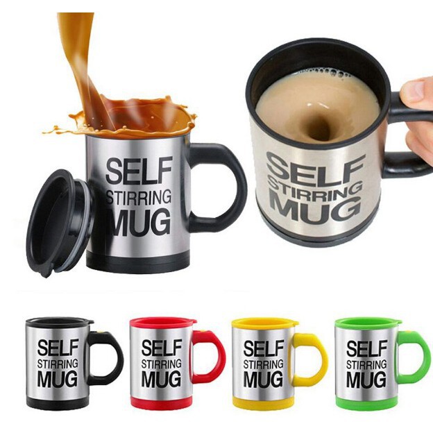 Self Stirring Mug Gelas Pengaduk OTOMATIS / Gelas Kopi teh