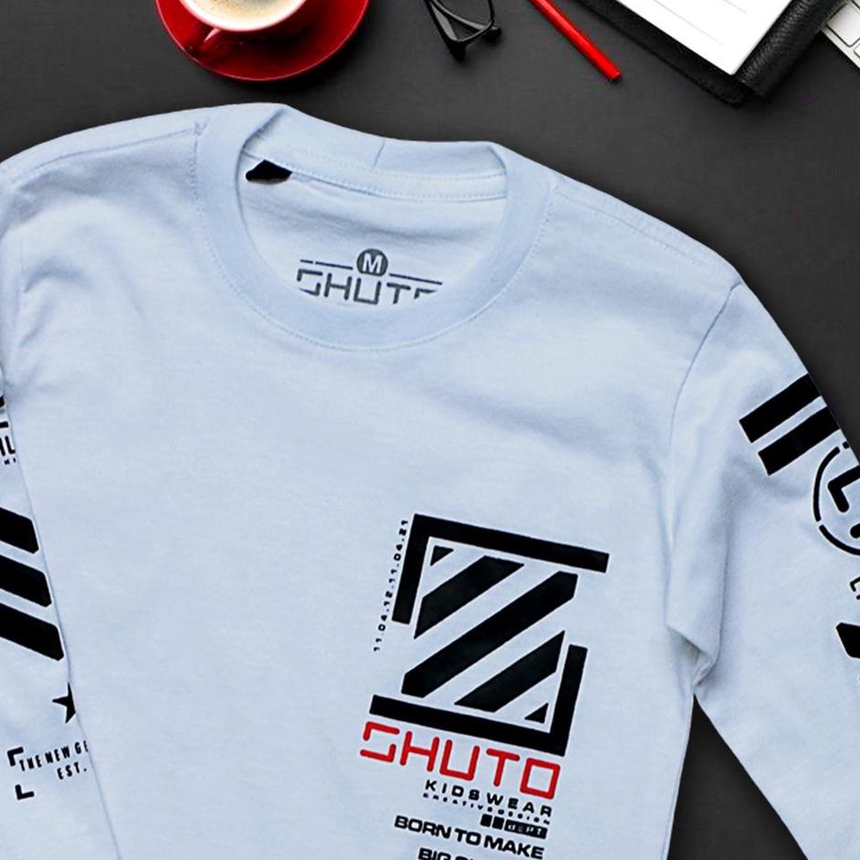 Langsung Beliii.. Baju Kaos Anak Laki Laki Lengan Panjang 1-12 Tahun Warna Putih/Baju Anak Laki Laki