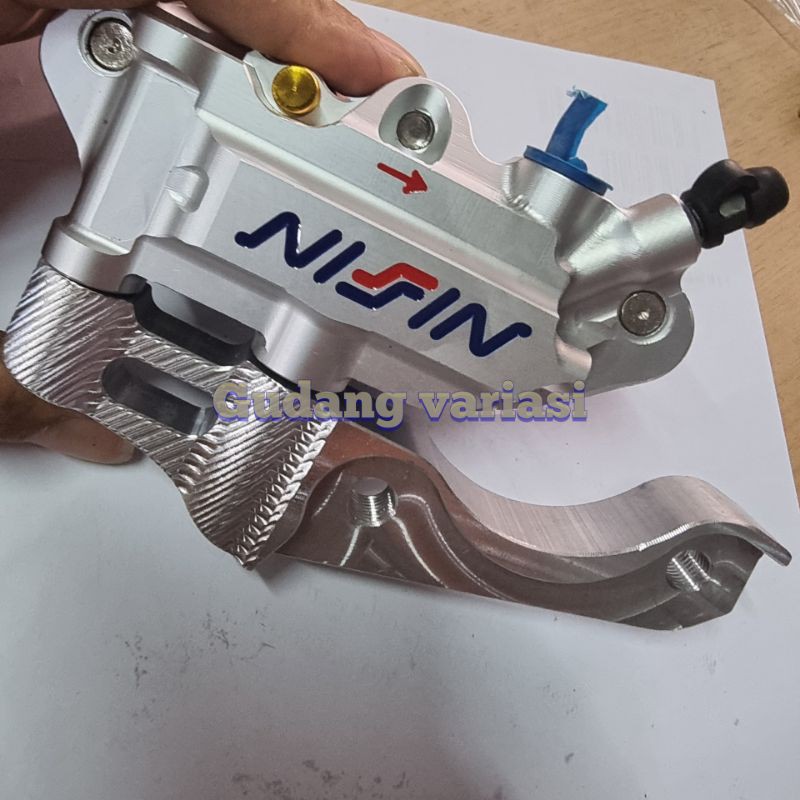 Kaliper monoblok 4 piston NS plus breket monoblok nuovo Vixion piringan 220mm