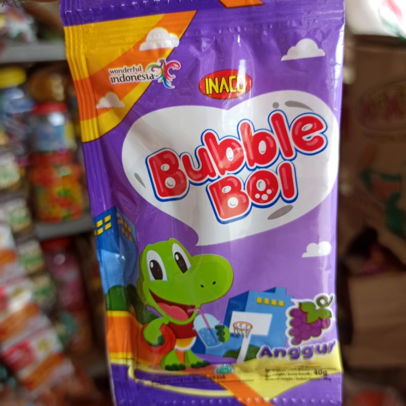 

Bubble Boi Inaco Nata De Coco Rasa Anggur 40 Gram