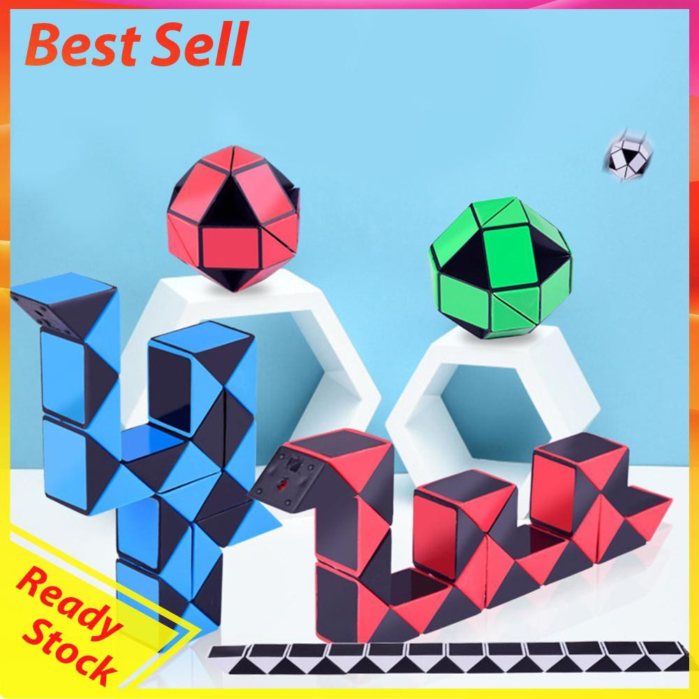 Mainan Puzzle Kubus Magic 24 Balok Bangunan 3d Untuk Asah Otaklogika Anak