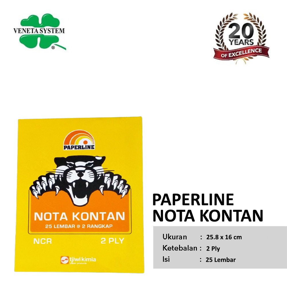 

Paperline Nota Kontan 2 Ply / Buku Nota Kontan 2 Rangkap NCR