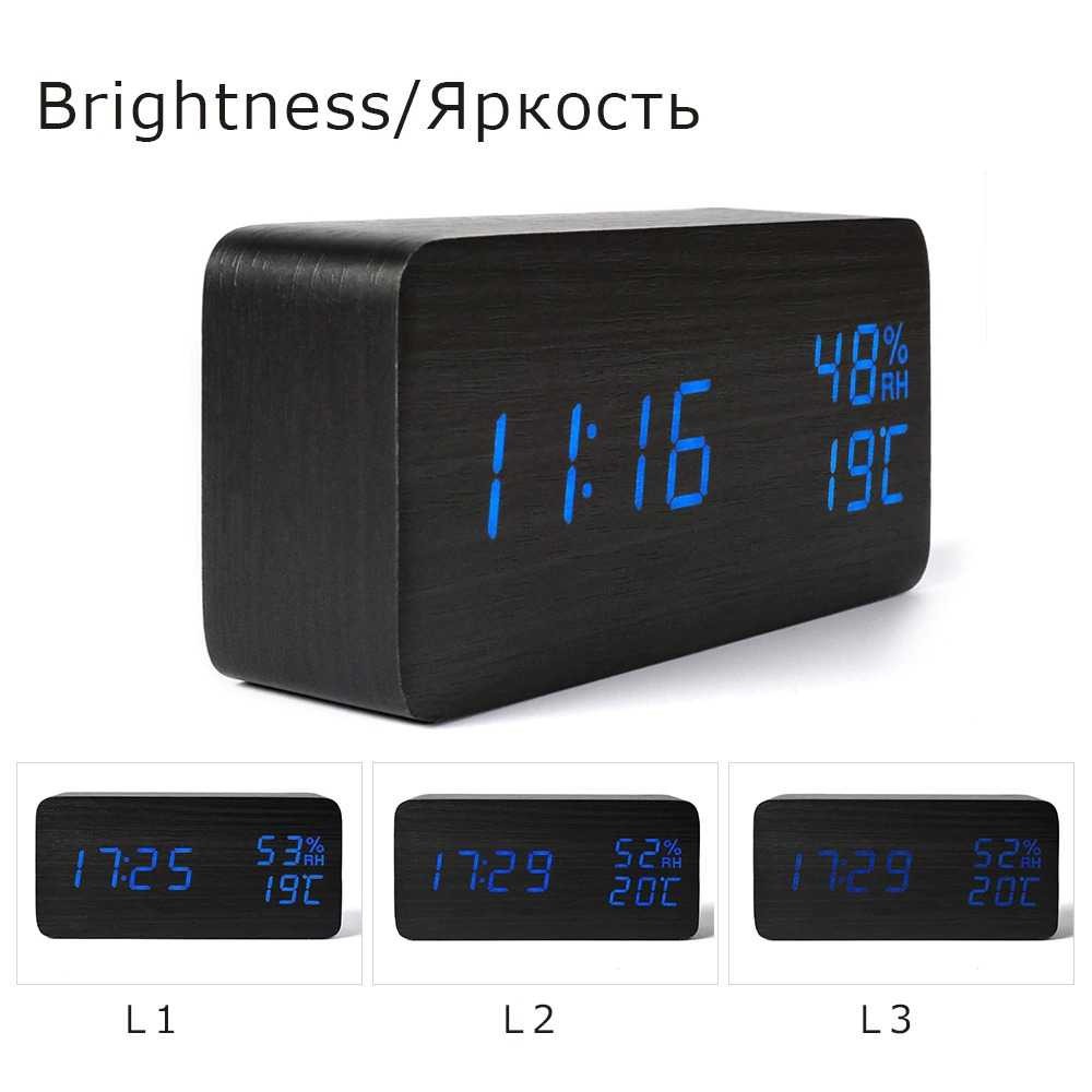 LikyYou Jam Meja Digital Clock Temperature Humidity Control - CYP-105