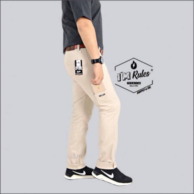 Celana chino pocket celana panjang pria