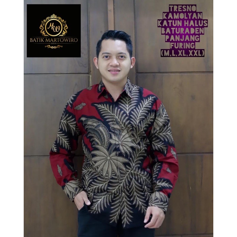 TRESNO KAMULYAN BATIK PRIA FULL FURING KATUN HALUS BATURADEN SIZE M-XXL TERMURAH