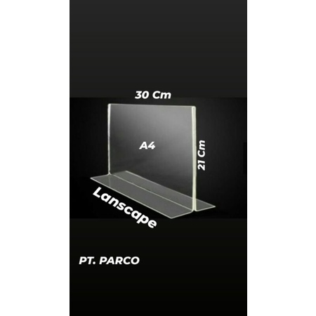 TENT CARD /  TENT HOLDER / TEMPAT BROSUR AKRILIK A5,A4