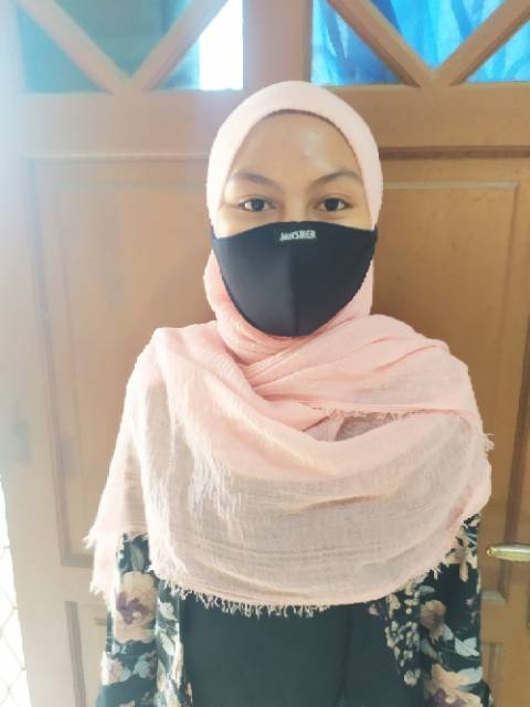 Masker Kain 3 ply model Duck bill/ tebal / Hijab