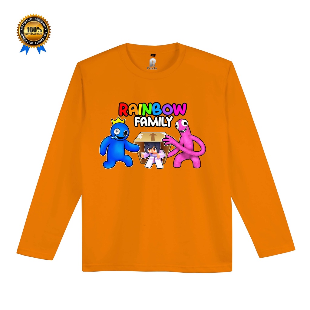 KAOS ANAK RAINBOW FRIENDS LENGAN PANJANG UNISEX