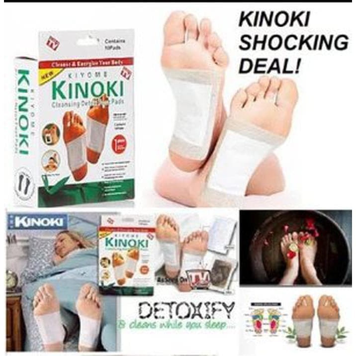 KINOKI PUTIH DETOX KAKI PENGHILANG RACUN DALAM TUBUH 1 BOX ISI 10 PCS