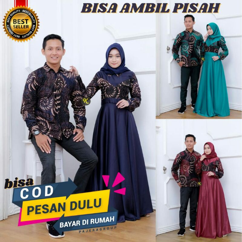 BATIK COUPLE BAJU COUPLE KONDANGAN BATIK COUPLE MODERN BAJU MUSLIM PAKAIAN WANITA COUPLE MUSLIM NN2