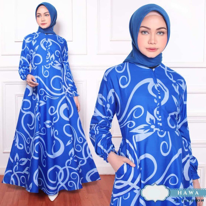 (1KG = 6PCS) GAMIS KATUN MOTIF MONALISA SUNRISE ZEFANYA JUMBO /gamis katun jepang murah Size XL-JUMB