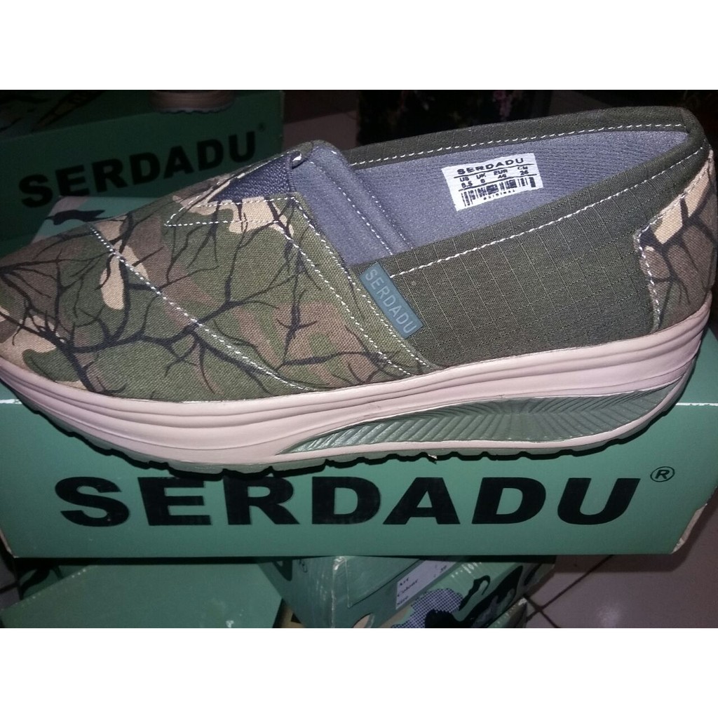 [8805] SEPATU WANITA SERDADU LORENG