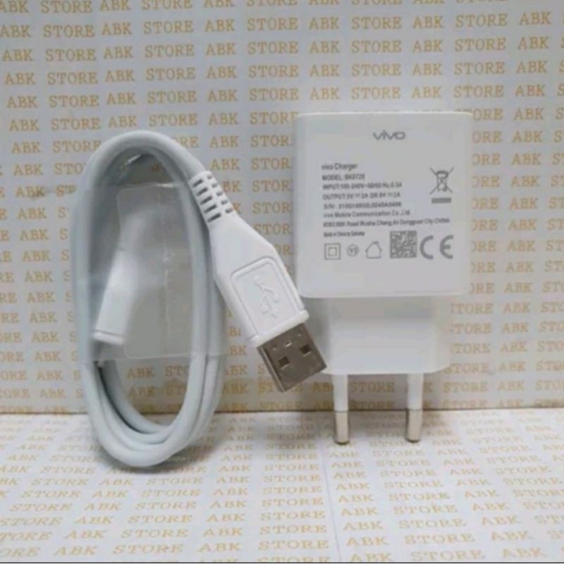 Travel charger vivo v3 v5 Bk0720 9V Fast Charhing Original