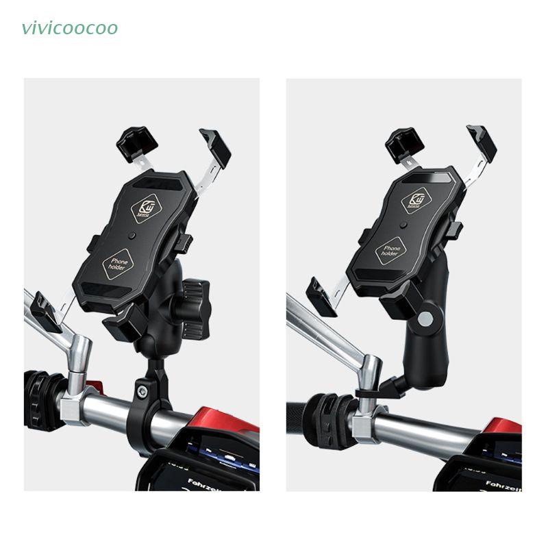 VIVI   360° Bike Motorcycle Mobile Phone Holder Cradle Clamp Mount for 4-6.5&quot; Cellphone