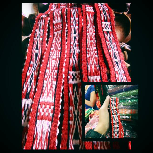 SORTALI ETNIK UKURAN 4 x 100 cm ( TENUN)