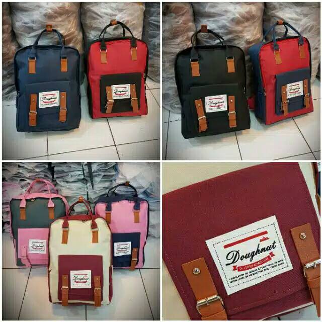 Ransel Wanita Sekolah Kapasitas Besar Ransel Kanvas Ransel untuk Anak Perempuan Fashion Vintage