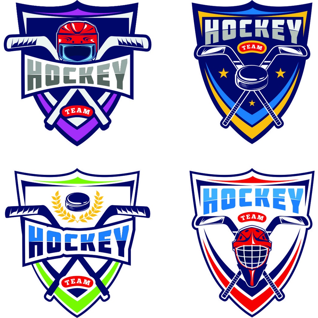 Hockey Team Logo Art Vector For CorelDraw