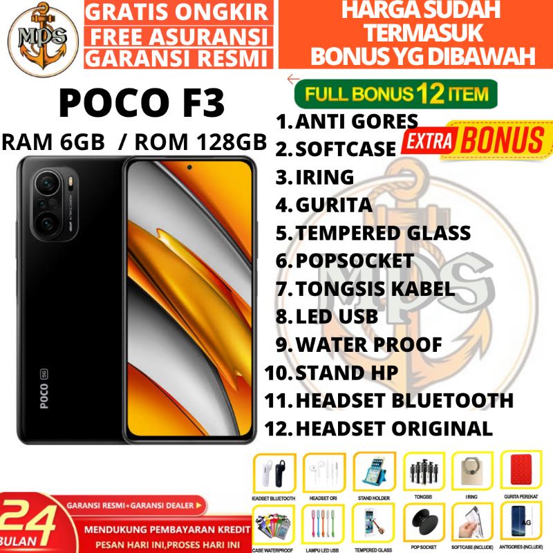 XIAOMI POCO F3 5G RAM 8GB ROM 256GB  8/256 GARANSI RESMI