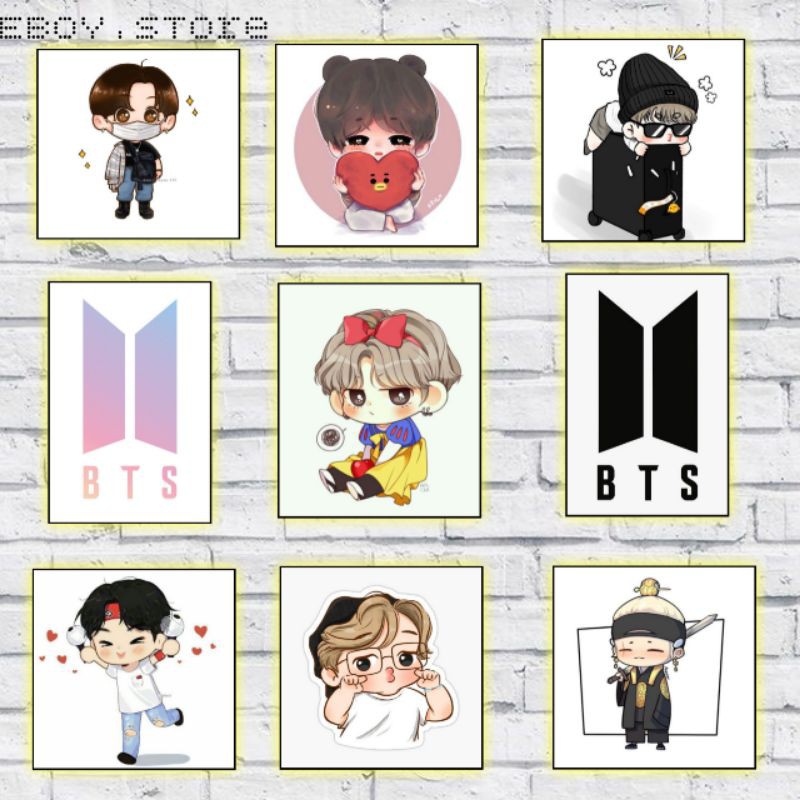 Stiker Bts lucu-lucu