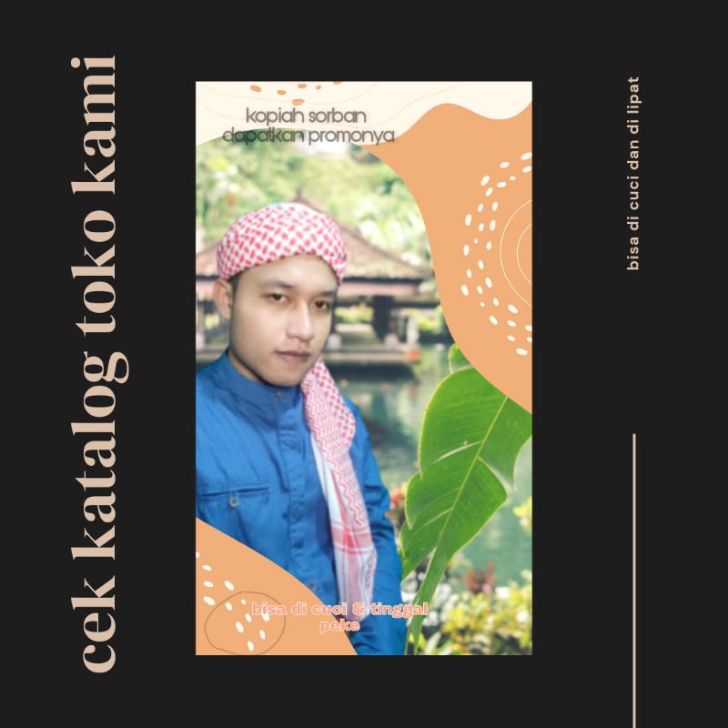 peci kuluk santri/topi/kopiah sorban/peci habib/songkok/imamah tinggal pake /cod peci muslim