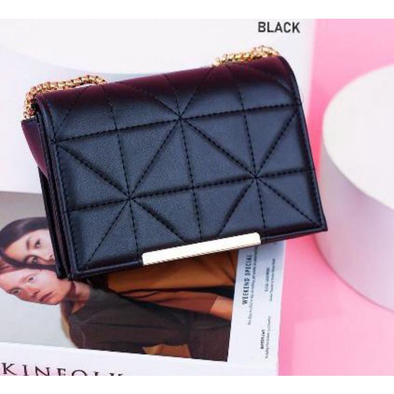 Slingbag wanita/Tas selempang wanita rantai ulir