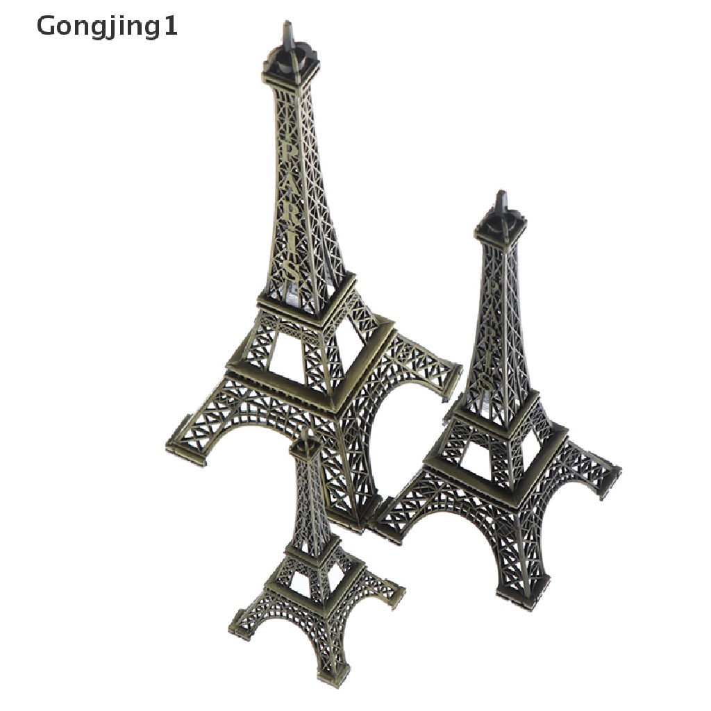 Gongjing1 Miniatur Menara Eiffel Paris Bahan Alloy Untuk Souvenir