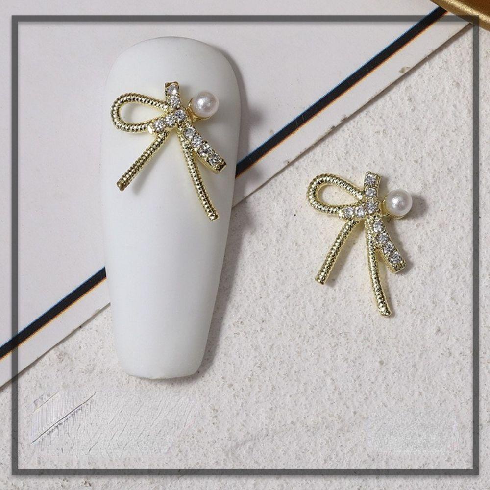 AUGUSTINA Augustina Nail Charms Mewah Super Flash Bunga Hiasan Kuku Manikur Aksesoris DIY Bahan Kuku 3D Dekorasi Kuku