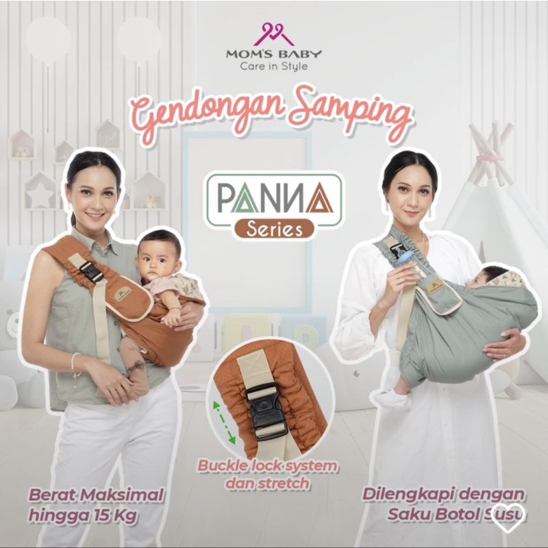 Mom’s Baby Gendongan Bayi Samping (bisa u/ newborn) PANNA Series - MBG 1021
