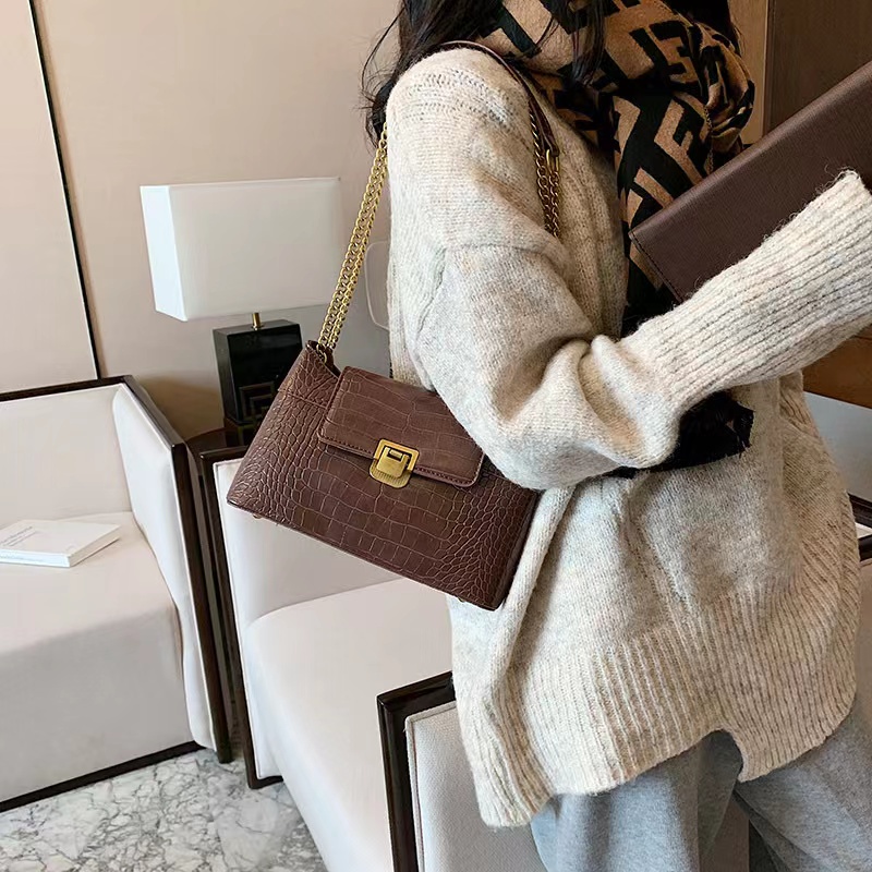 Tas Wanita Selempang ZR Rantai Kombinasi Import Bag