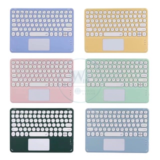 KEYBOARD TOUCHPAD BLUETOOTH 3.0 UKURAN 9” 10” 11” SUPER TIPIS SUPPORT ALL TIPE IPAD TABLET HP LAPTOP SMART TV