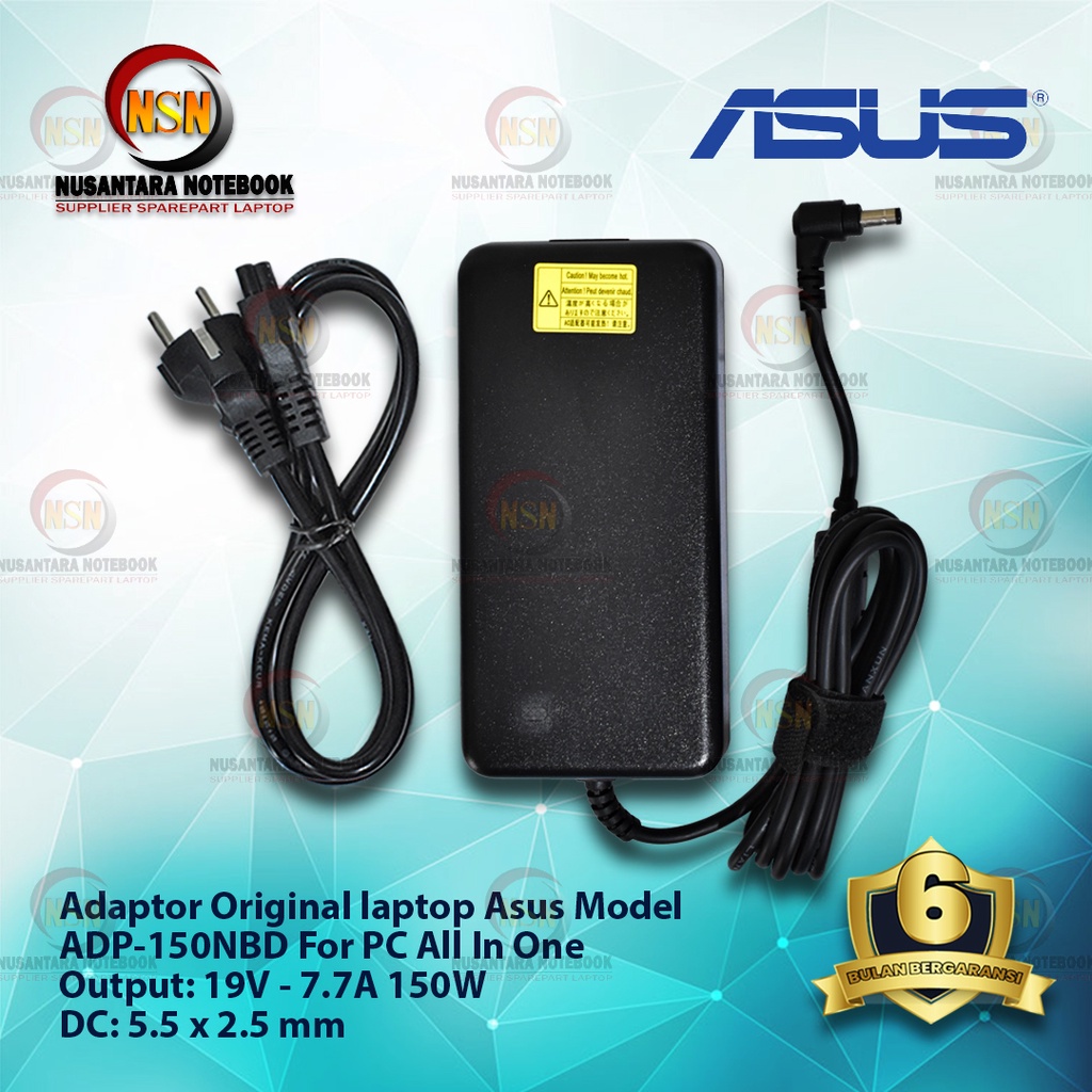 Adaptor Charger Original Asus 19V - 7.7A DC 5.5*2.5 mm PC All In One