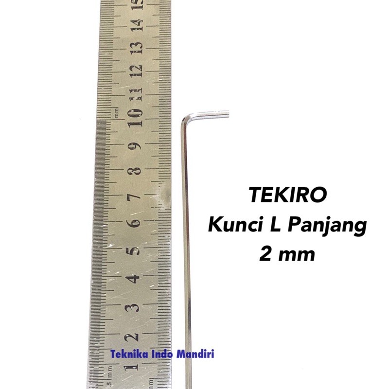 TEKIRO Kunci L Panjang ukuran 2 MM