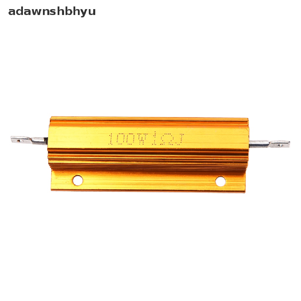 Adawnshbhyu  1/2 /4 /8 /10 Ohm 100W Watt Shell Power Aluminium Bertempat Case Wirewound Resistor Baru