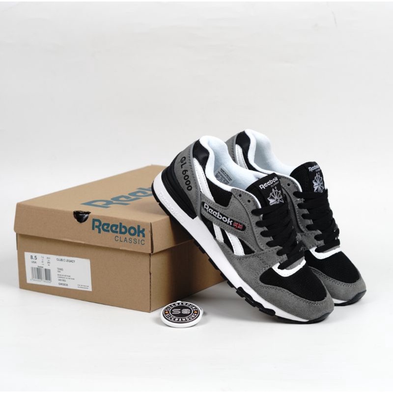 Sepatu Reebok GL6000 Grey Black White