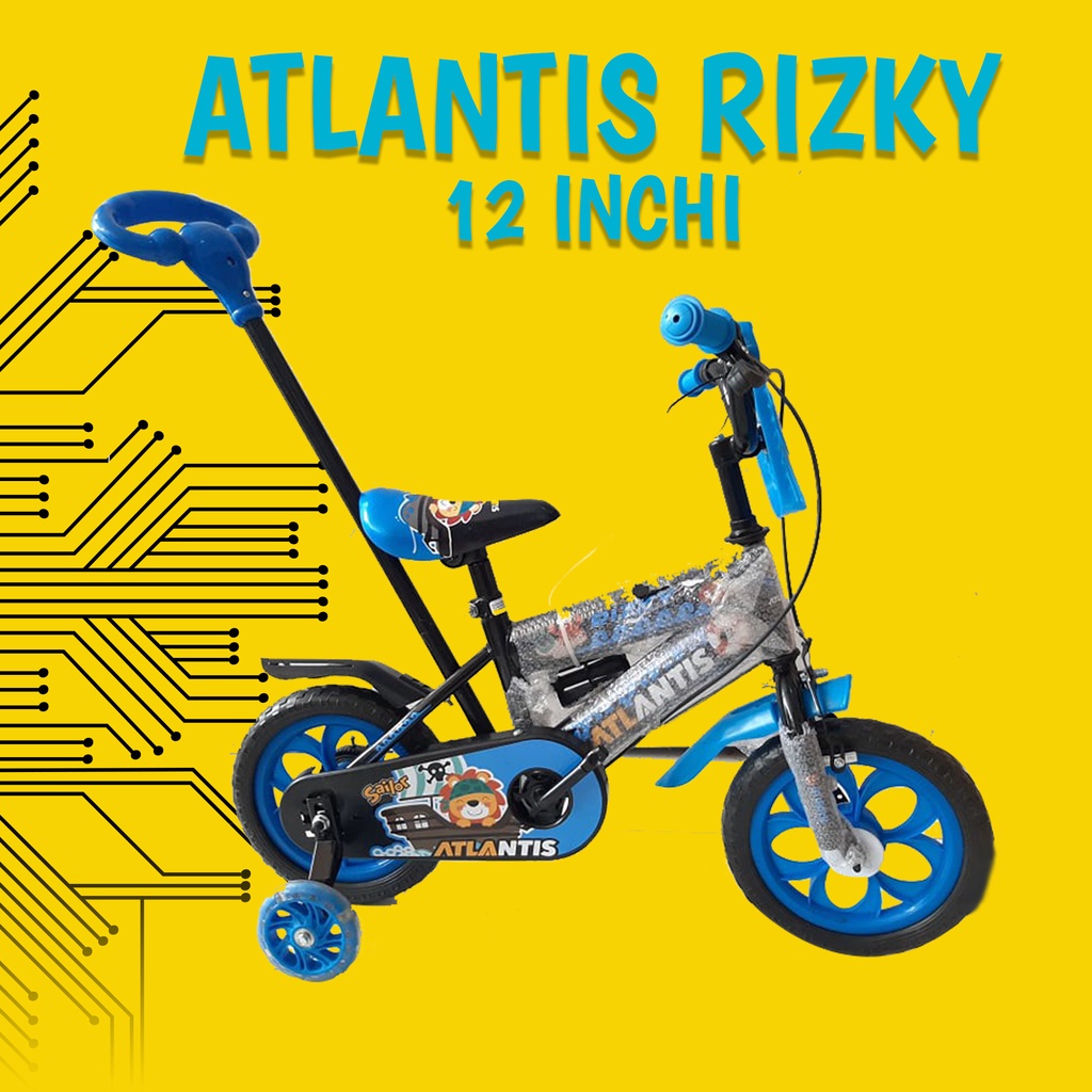 Sepeda Anak Mini 12 Inch Atlantis Rizky / Sepeda Anak Roda 3 Atlantis