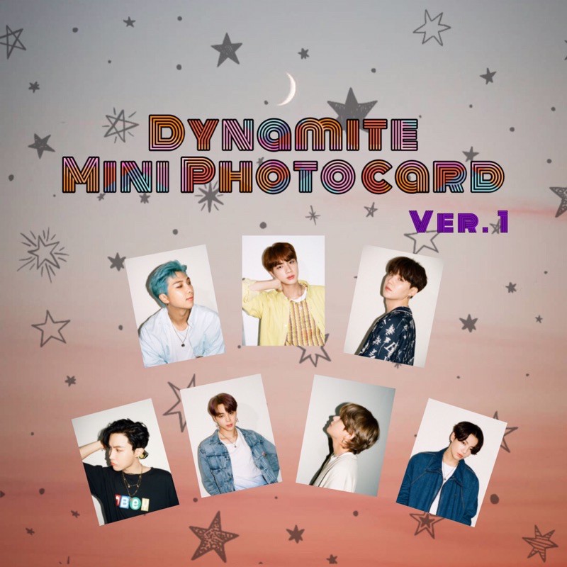 [ksuffind] BTS Dynamite Mini photocard 3x4 CM murah mini photocard dinamit BTS murah