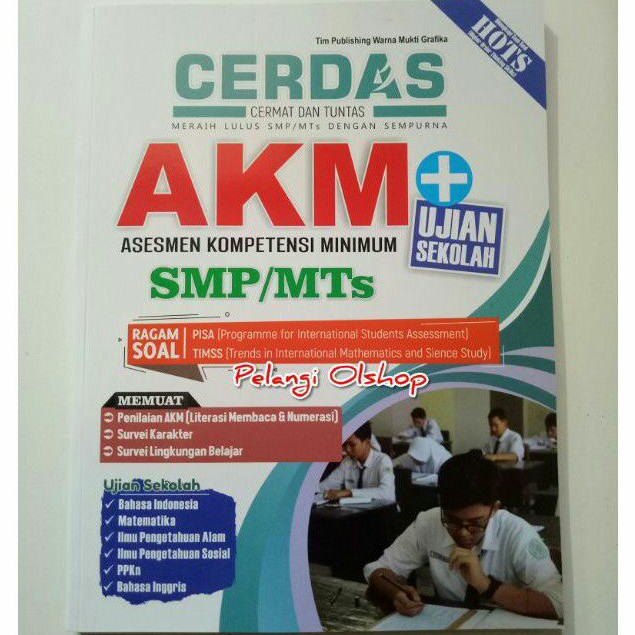 Buku Soal Cerdas Akm Ujian Sekolah Smp Mts 2021 Revisi K13n Shopee Indonesia