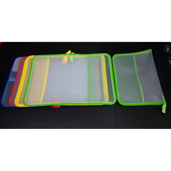 

MAP ZIPPER SLETING FOLIO | BAG FILE | DOCUMENT ORGANIZER | ATK - Merah