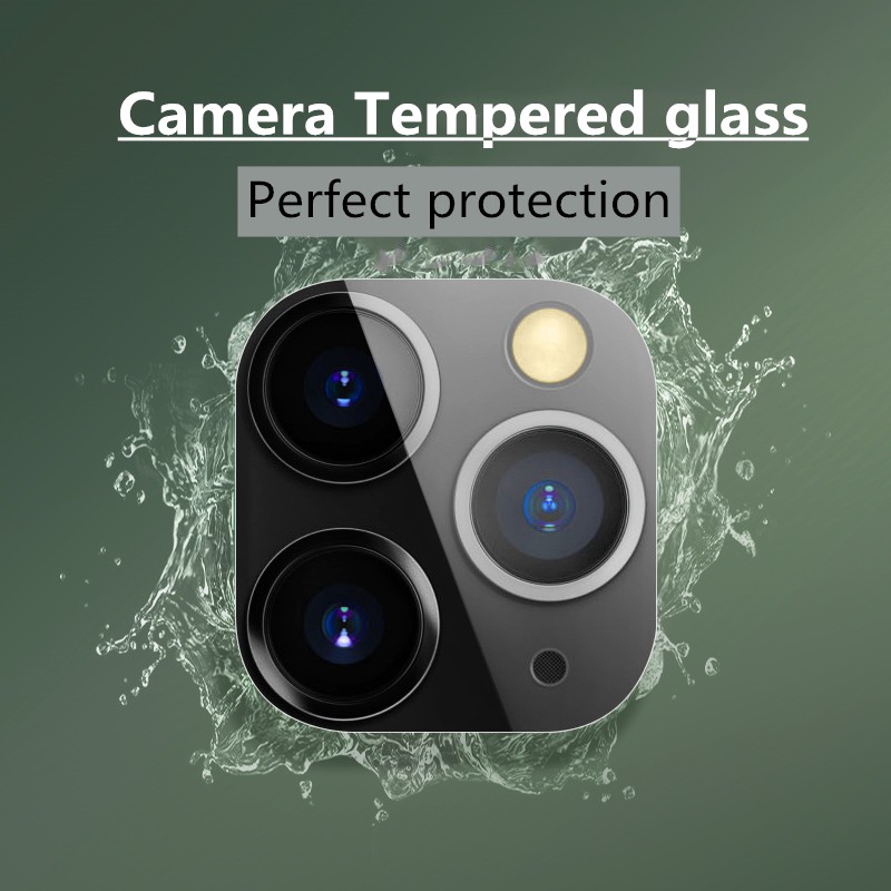 Kamera kaca tempered Perlindungan iPhone11Pro Max cincin lensa iPhone 12 Pro Max sintesis film temper