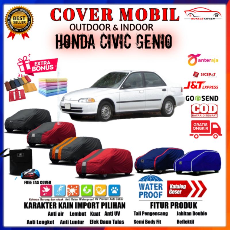 Cover Mobil Civic Genio / Sarung Tutup Mobil Honda Sedan Civic / Mantel Pelindung Penutup Outdoor