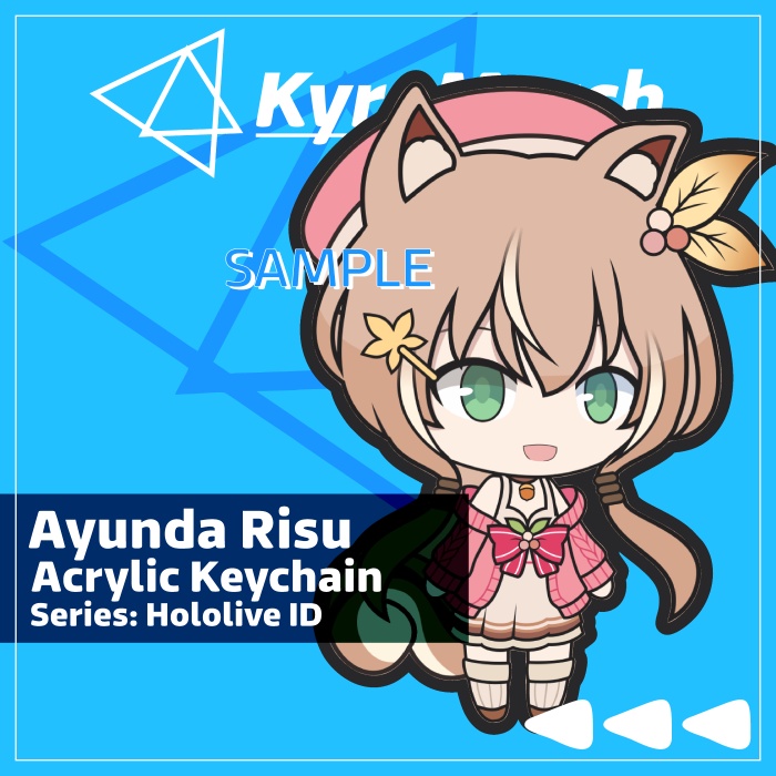 Keychain Hololive Indonesia Ayunda Risu
 | KyraMerch Anime Fanmerch Dealer