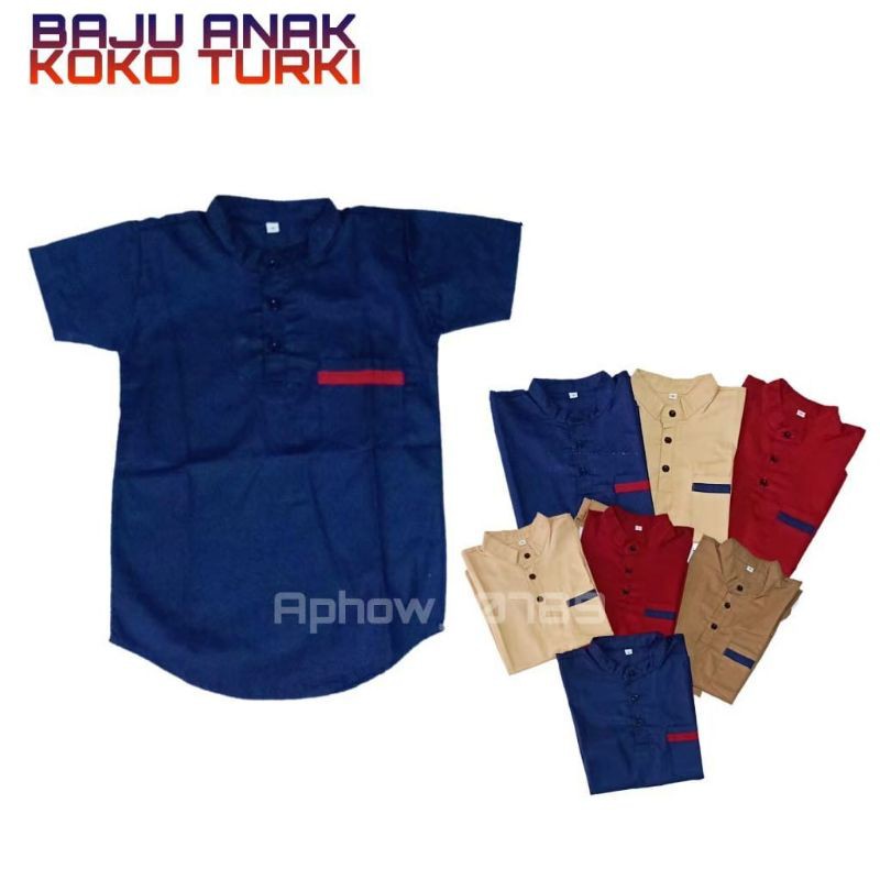 Baju koko anak Laki-laki turki ukuran Real pict